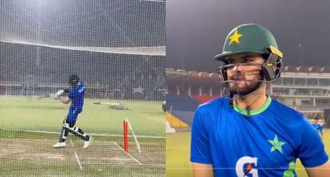 NZ के खिलाफ टी20 सीरीज से पहले शाहीन अफरीदी ने की ताबड़तोड़ बल्लेबाजी, देखें वीडियो