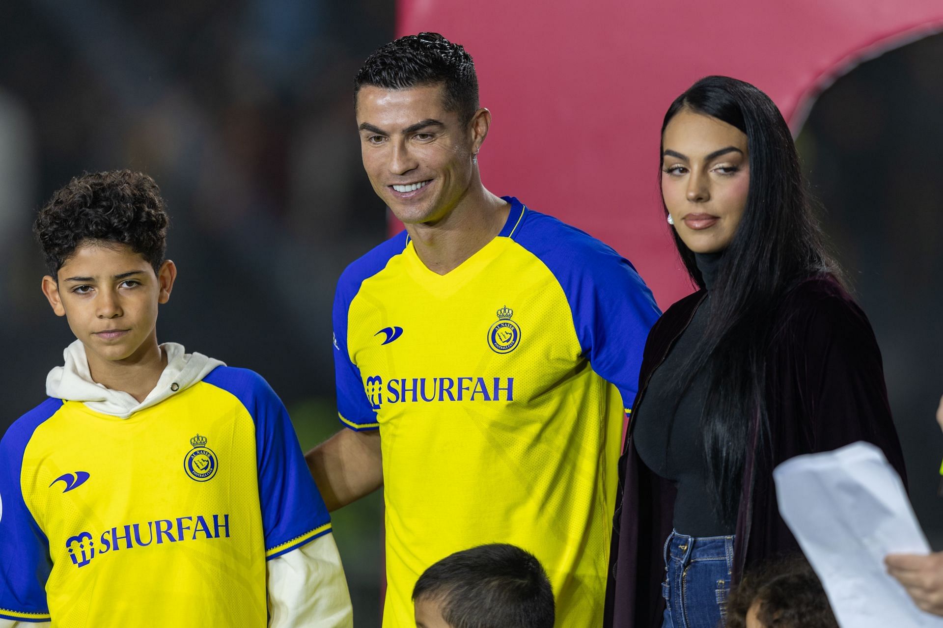 Georgina Rodriguez, accompanying Cristiano Ronaldo at his Al-Nassr presentation