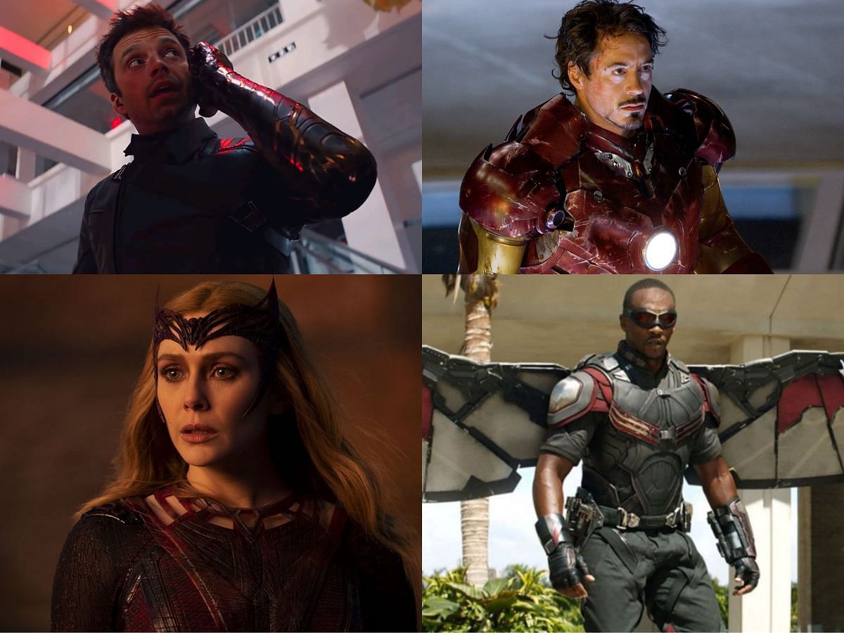 Collage of actors who have played Marvel superheroes in the MCU. (images via IMDB)