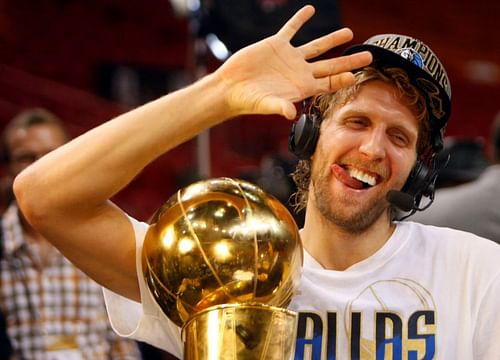 Dirk Nowitzki wins an NBA title.