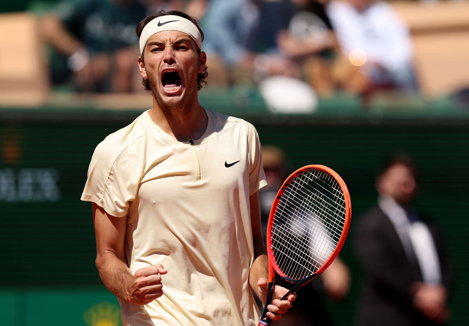 Taylor Fritz pictured at the 2023 Rolex Monte-Carlo Masters - Day Six.