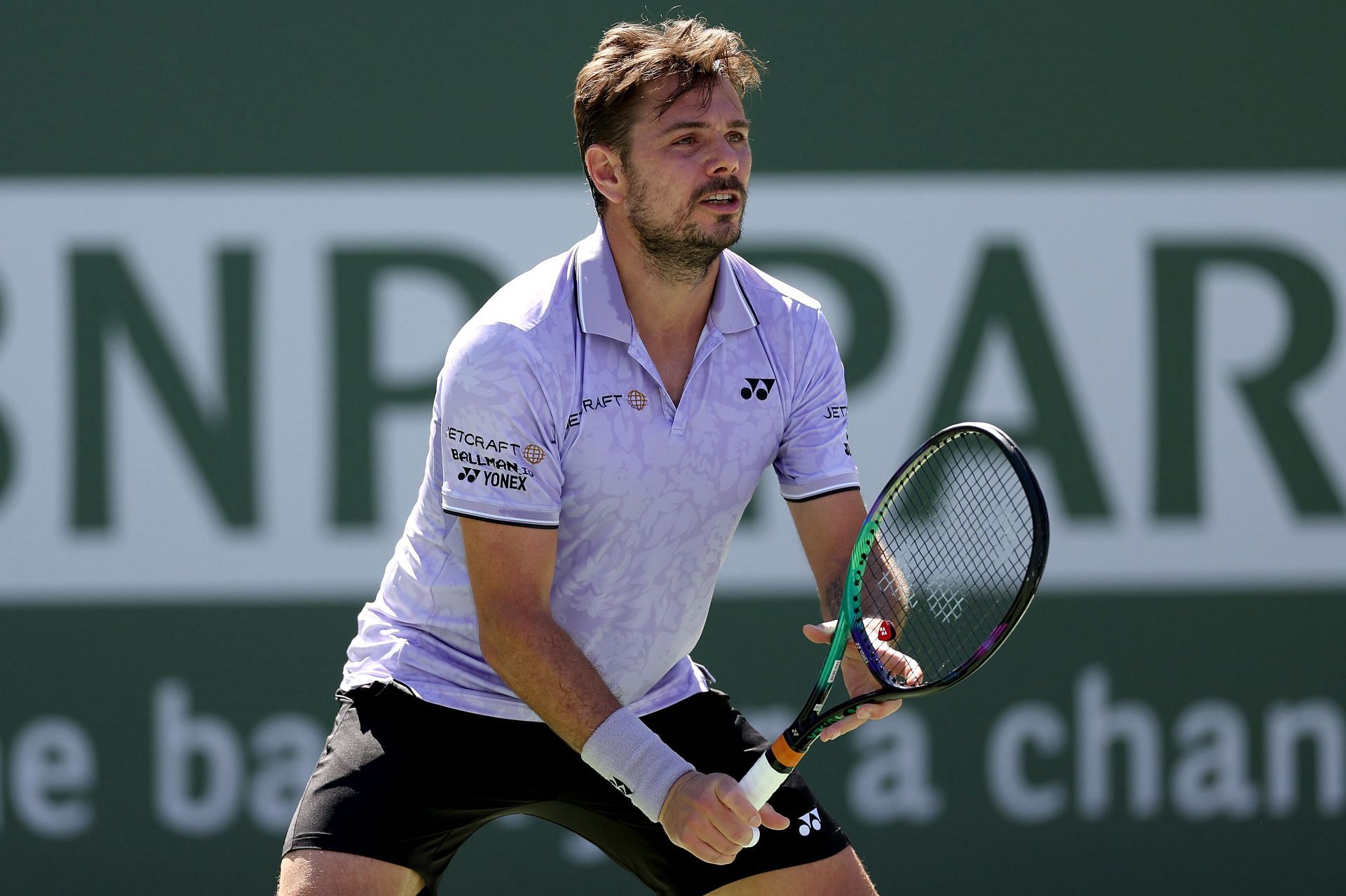 Stan Wawrinka at the 2023 BNP Paribas Open.