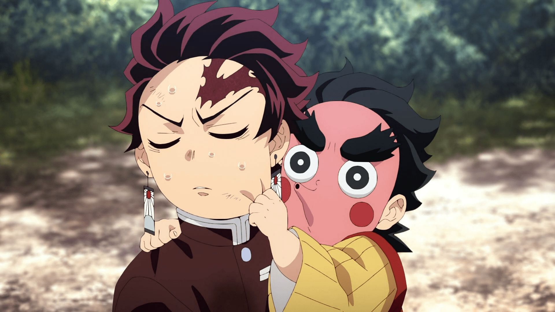 Kotetsu and Tanjiro as seen in the series (Image via Ufotable)