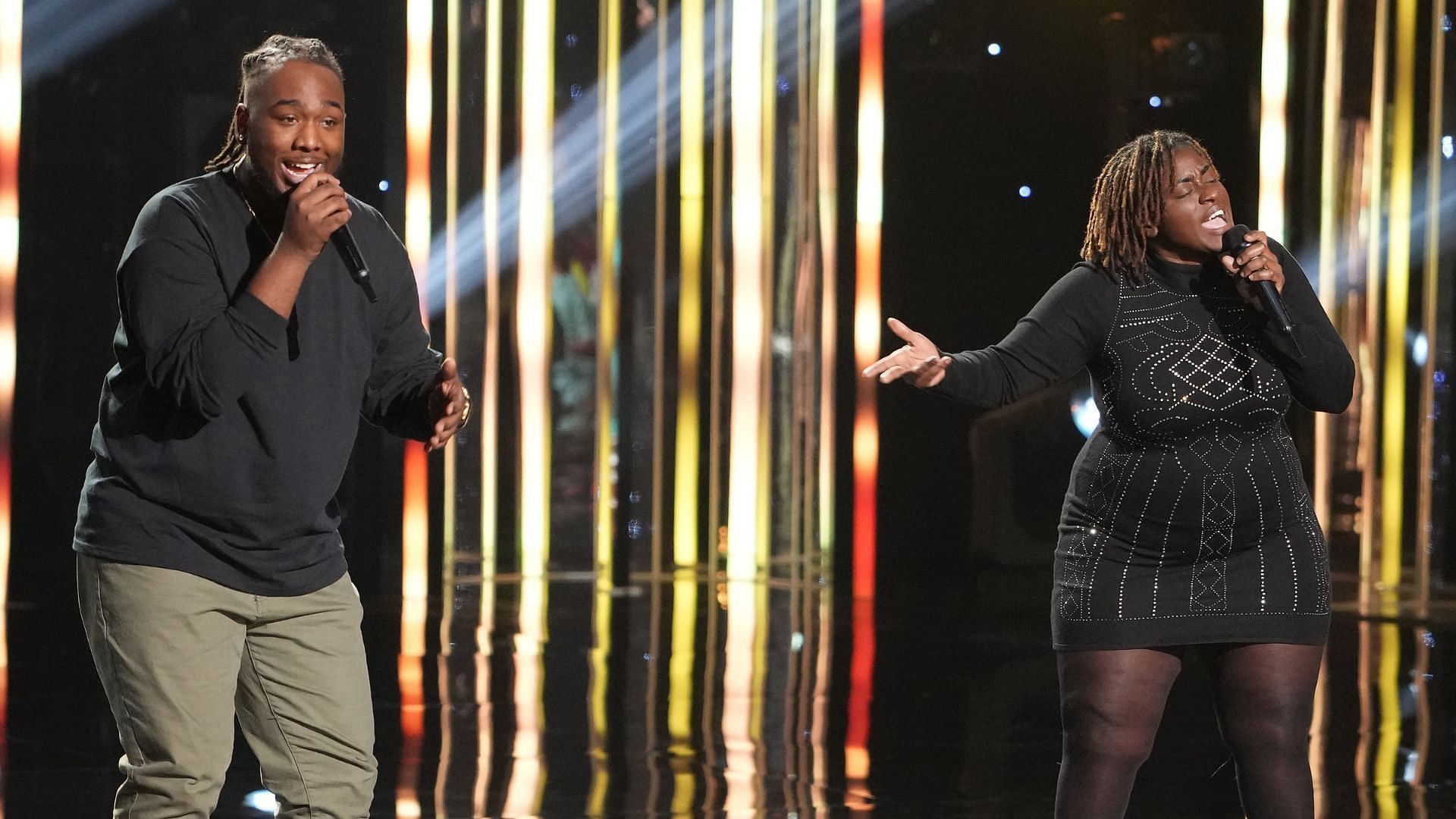 Elijah McCormick and Lucy Love perform on American Idol 