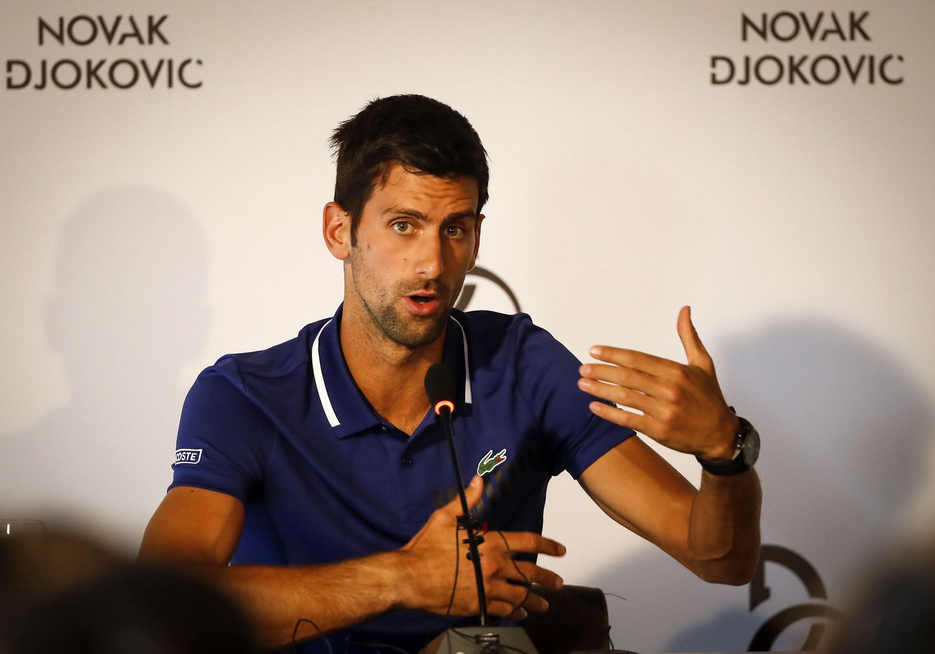 Djokovic at the Novak Tennis Center