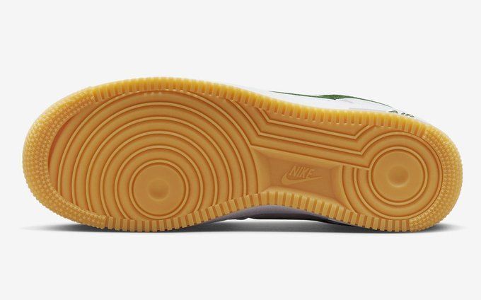 green and gold air force ones