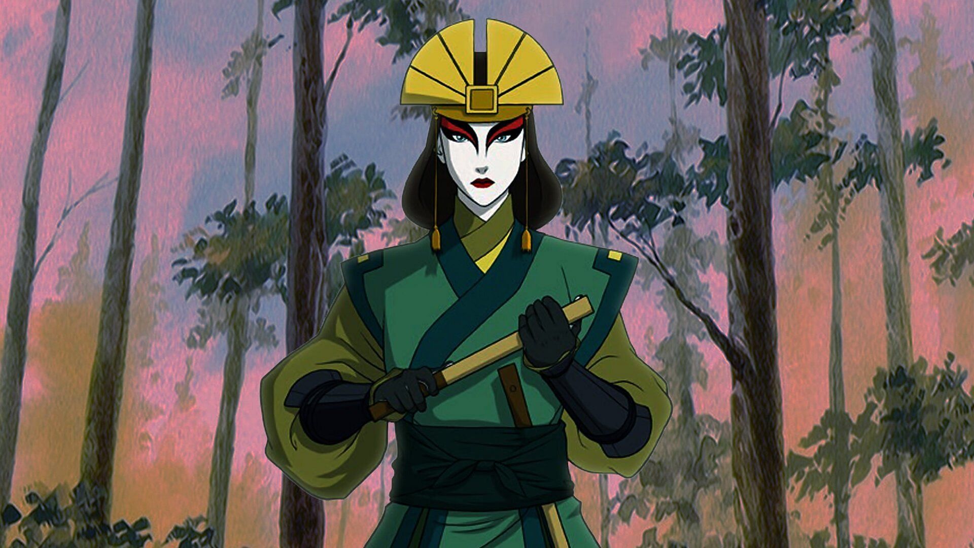 Kyoshi as seen in official artwork for the franchise (Image via Nickelodeon)