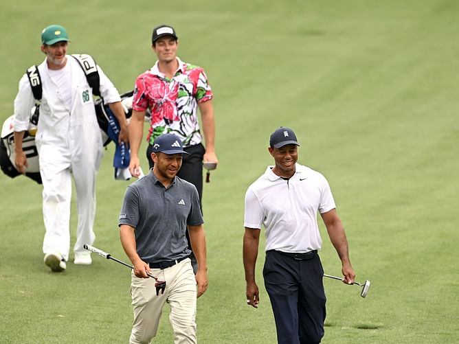 "You've just got to embrace it" - Viktor Hovland says ‘you can't be scared’ while playing with Tiger Woods at the Masters