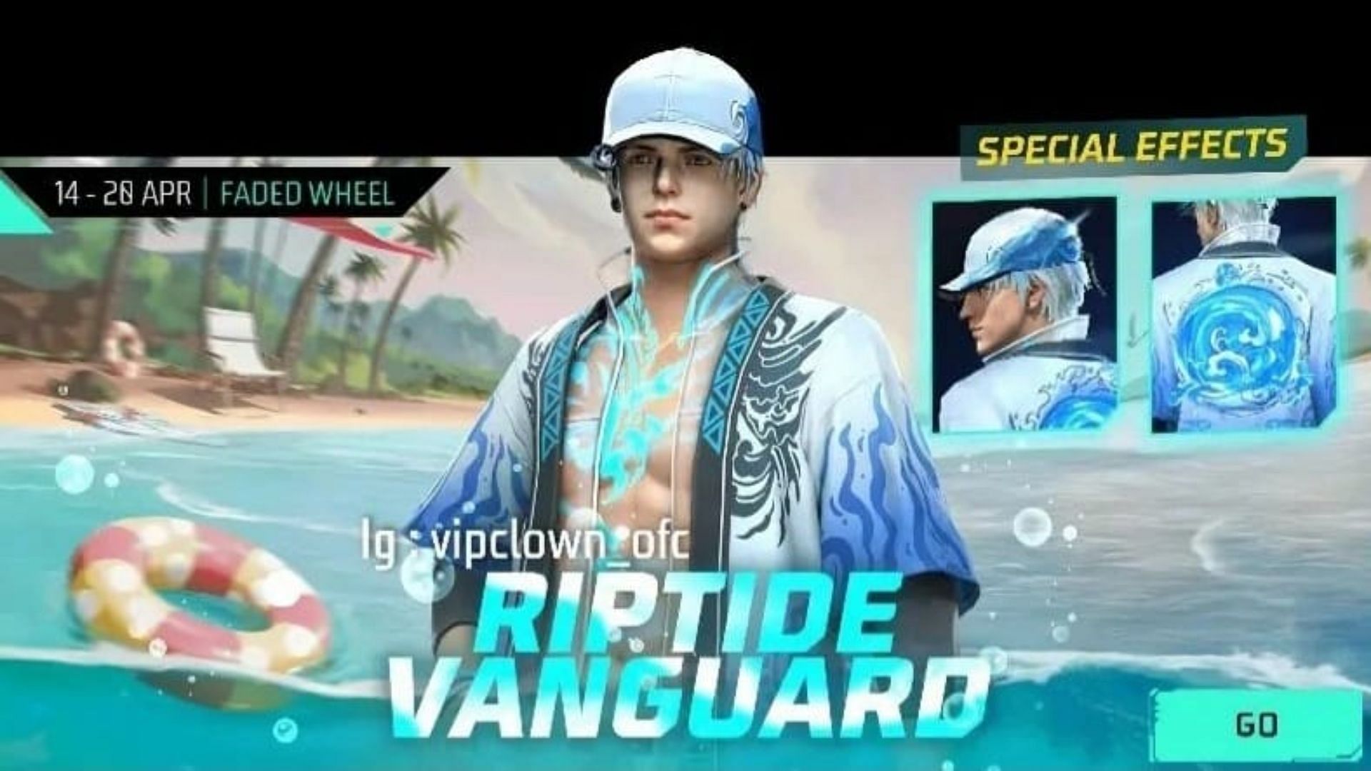 Riptide Vanguard Bundle in Free Fire MAX (Image via VIP Clown)