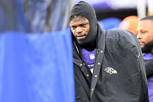 Lamar Jackson at Denver Broncos v Baltimore Ravens