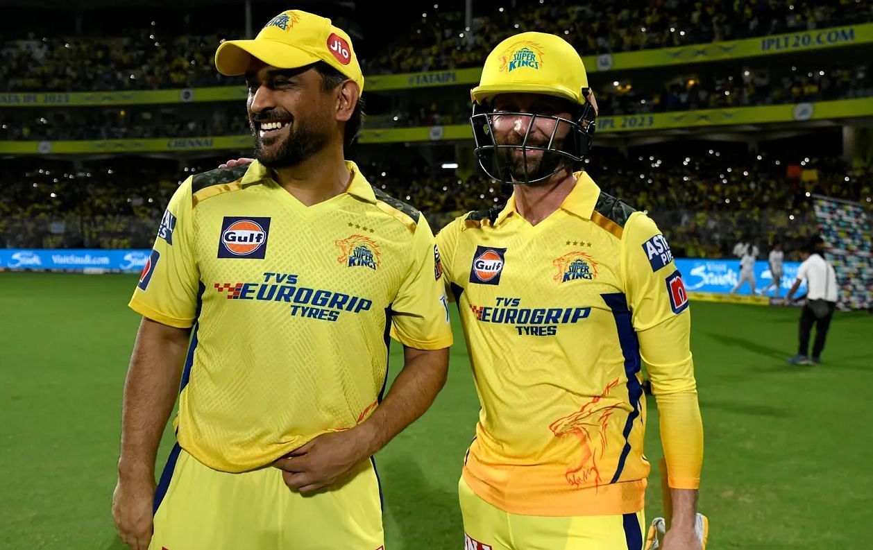 MS Dhoni was a happy man as Devon Conway saw CSK home in a comfortable chase