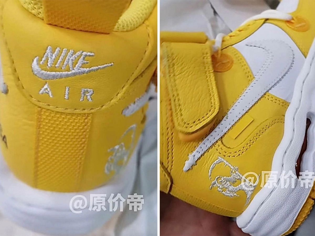 Off-white: Off-White x Nike Air Force 1 Mid “Grim Reaper Canary