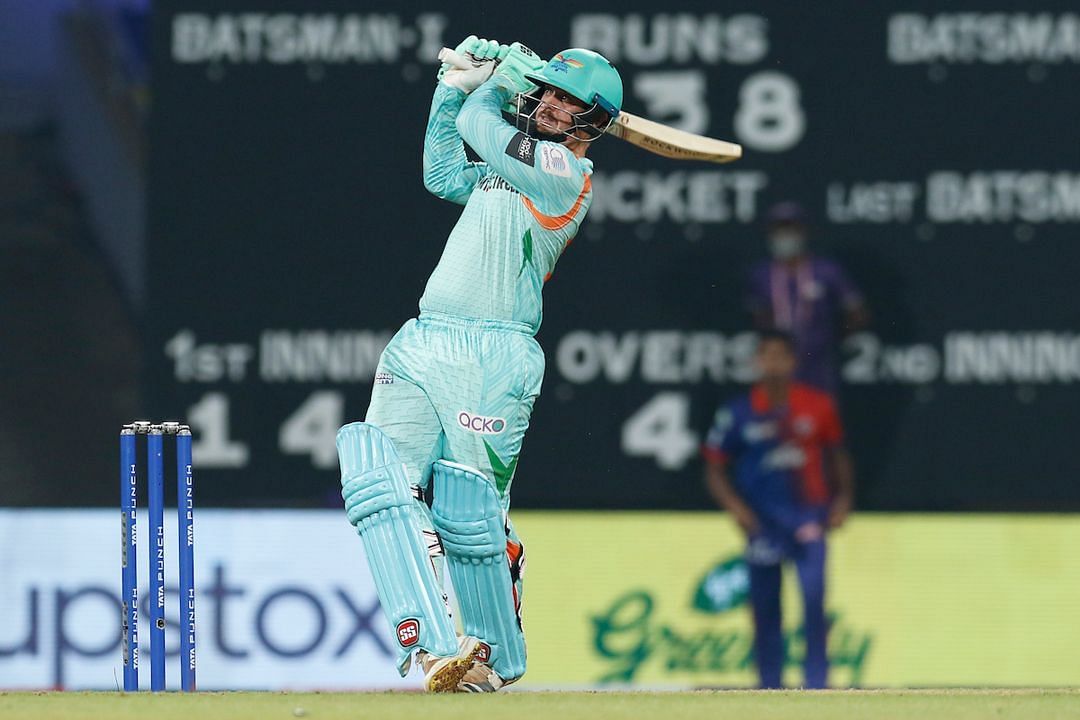 Quinton de Kock in action for LSg during IPL 2022 (P.C.:iplt20.com)