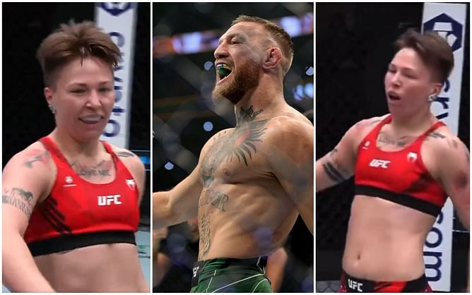 WATCH: Irina Alekseeva hits the Conor McGregor walk - Billi Strut after stunning kneebar finish at UFC Vegas 72