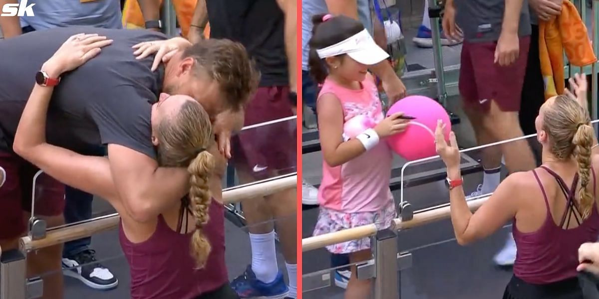 Petra Kvitova after her match at the Miami Open