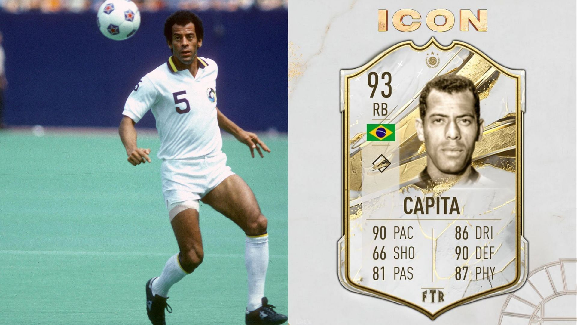 The Carlos Alberto Torres Prime Icon SBC could lower the card&rsquo;s price in FIFA 23 Ultimate Team (Images via NY Times, Twitter/FTR)