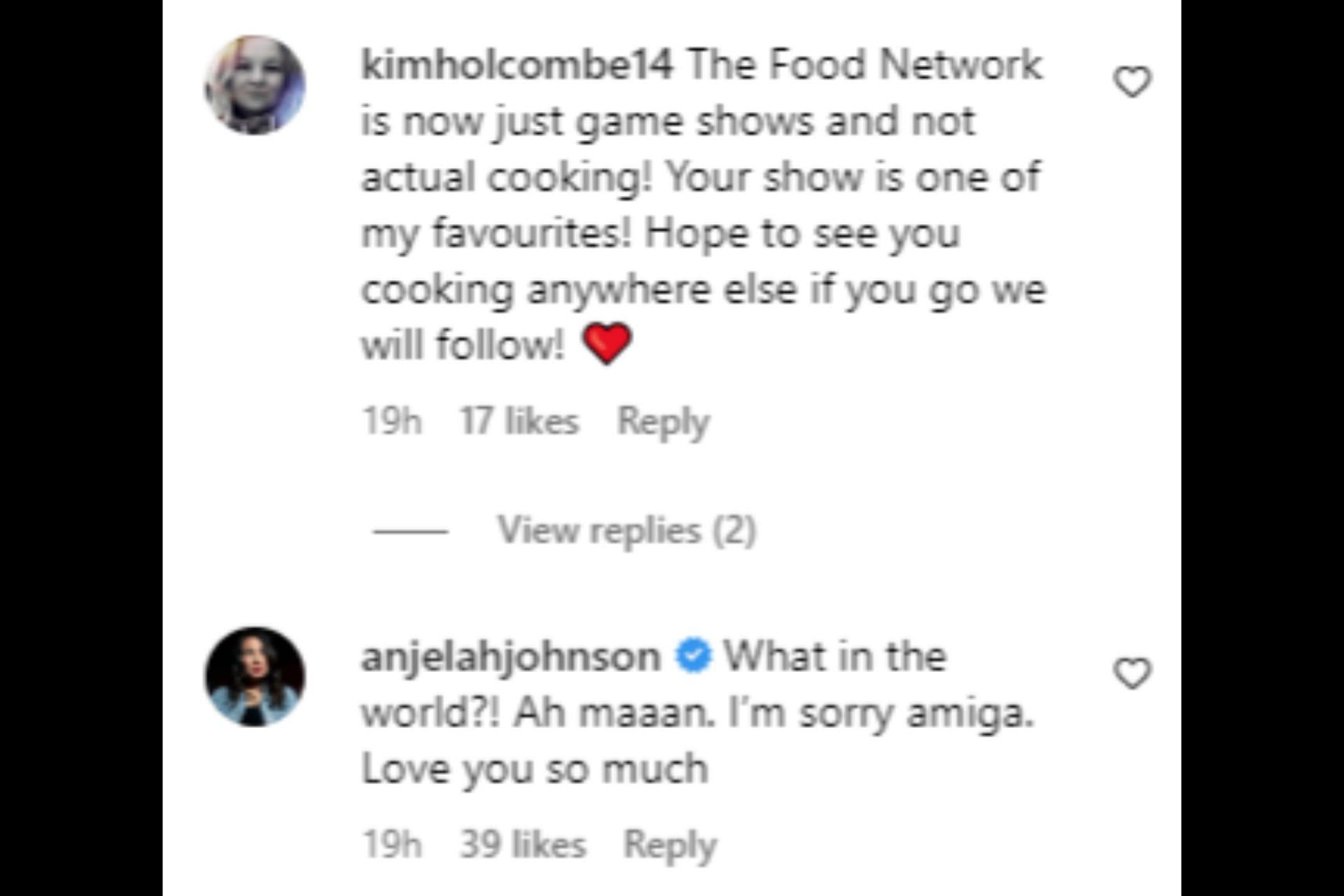 Fans react to Valerie&#039;s cooking show cancellation. (Image via Instagram/@wolfiesmom)