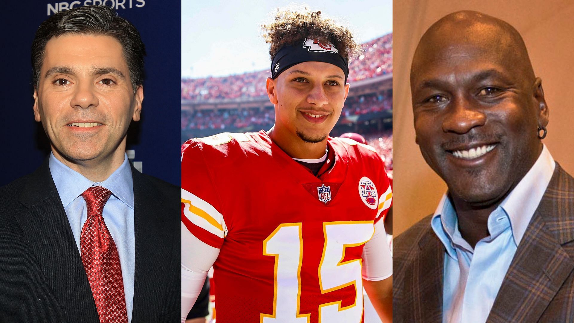 Mike Florio, Patrick Mahomes, and Michael Jordan