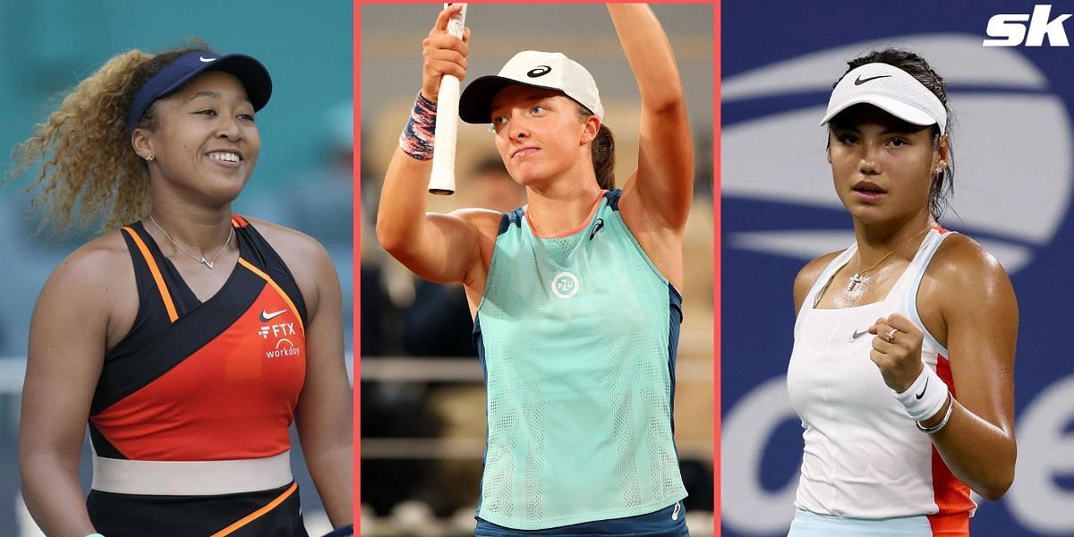 Iga Swiatek, Naomi Osaka, and Emma Raducanu are among the WTA players with highest social media value.