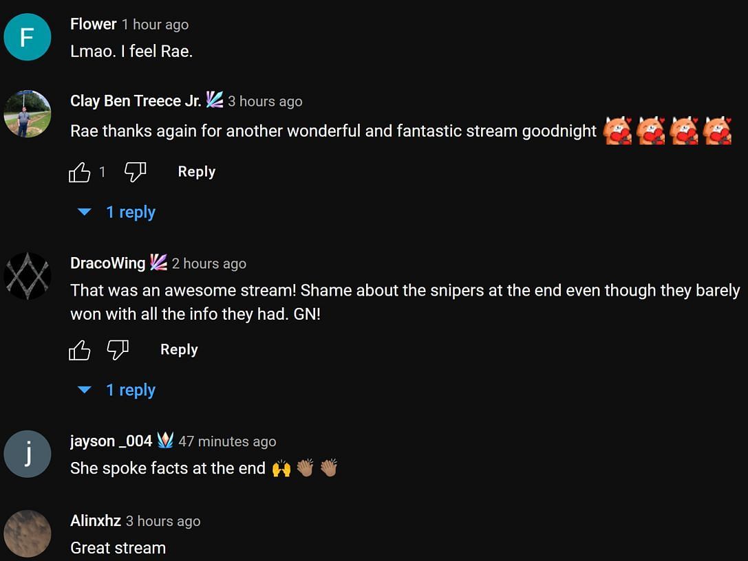 Fans sharing their thoughts on the livestream. (Images via Valkyrae and OTV Daily Clips/YouTube)