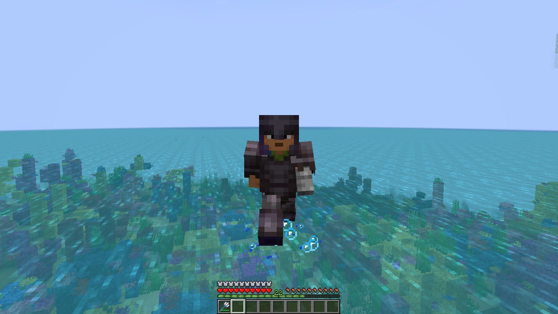 Depth Strider increases the movement speed in water (Image via Mojang)