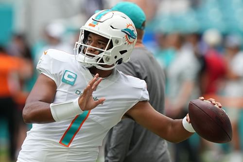 Tua Tagovailoa: New England Patriots v Miami Dolphins