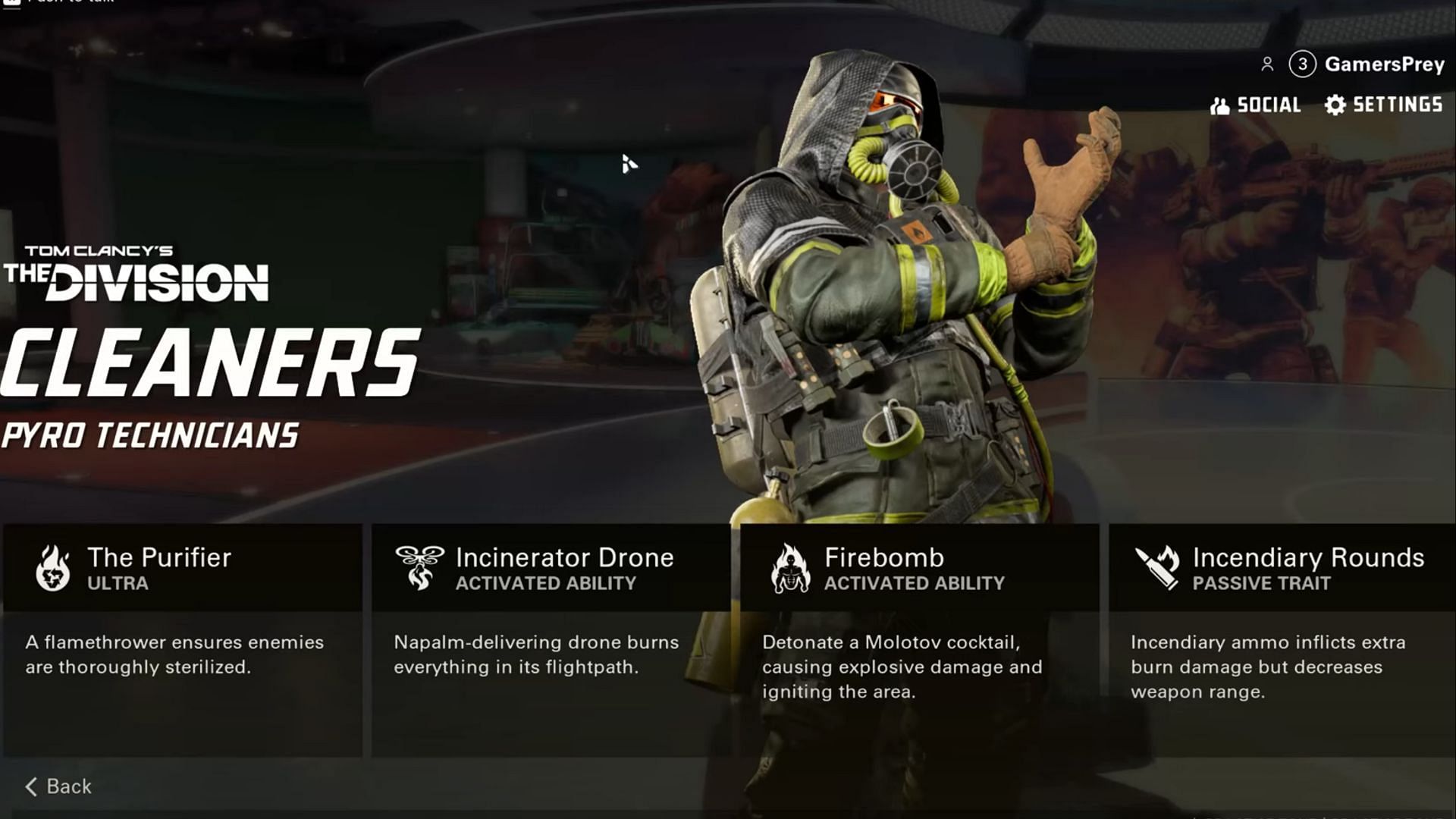 Abilities of the Cleaners (Image via YouTube/GamersPrey)