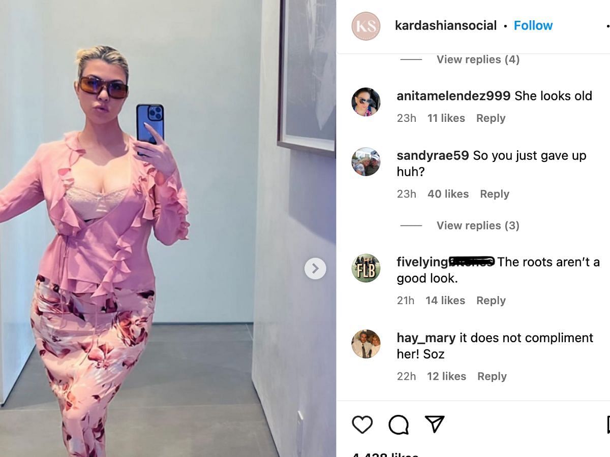 Kourtney Kardashian slammed for her Easter outfit (Image via kardashiansocial/Instagram)