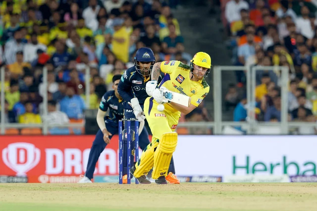 Ben Stokes was dismissed cheaply in both games he has played for CSK thus far. [P/C: iplt20.com]