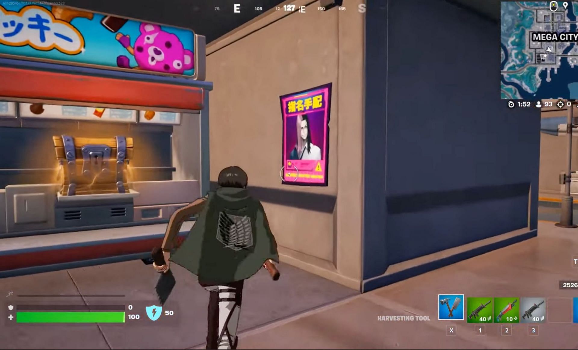 Where to put up Wanted Posters in Fortnite (Image via Bodil40 on YouTube)