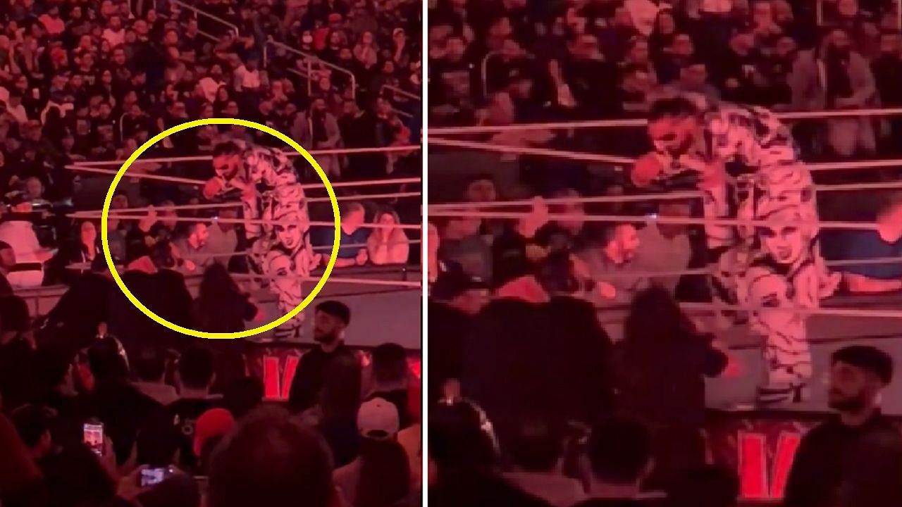 A fan shot an interesting piece of footage during the commercial break on RAW