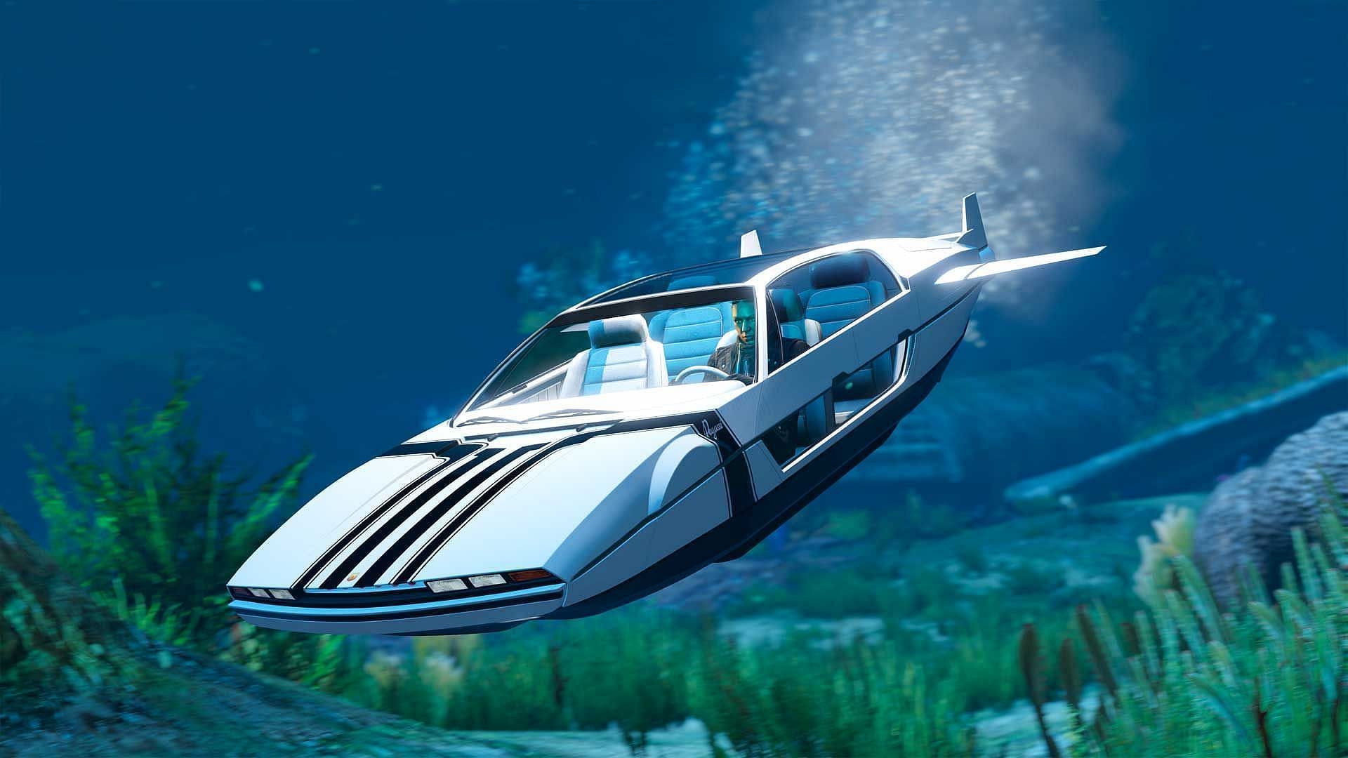 The amphibian Pegassi Toreador in GTA Online (Image via Rockstar Games)