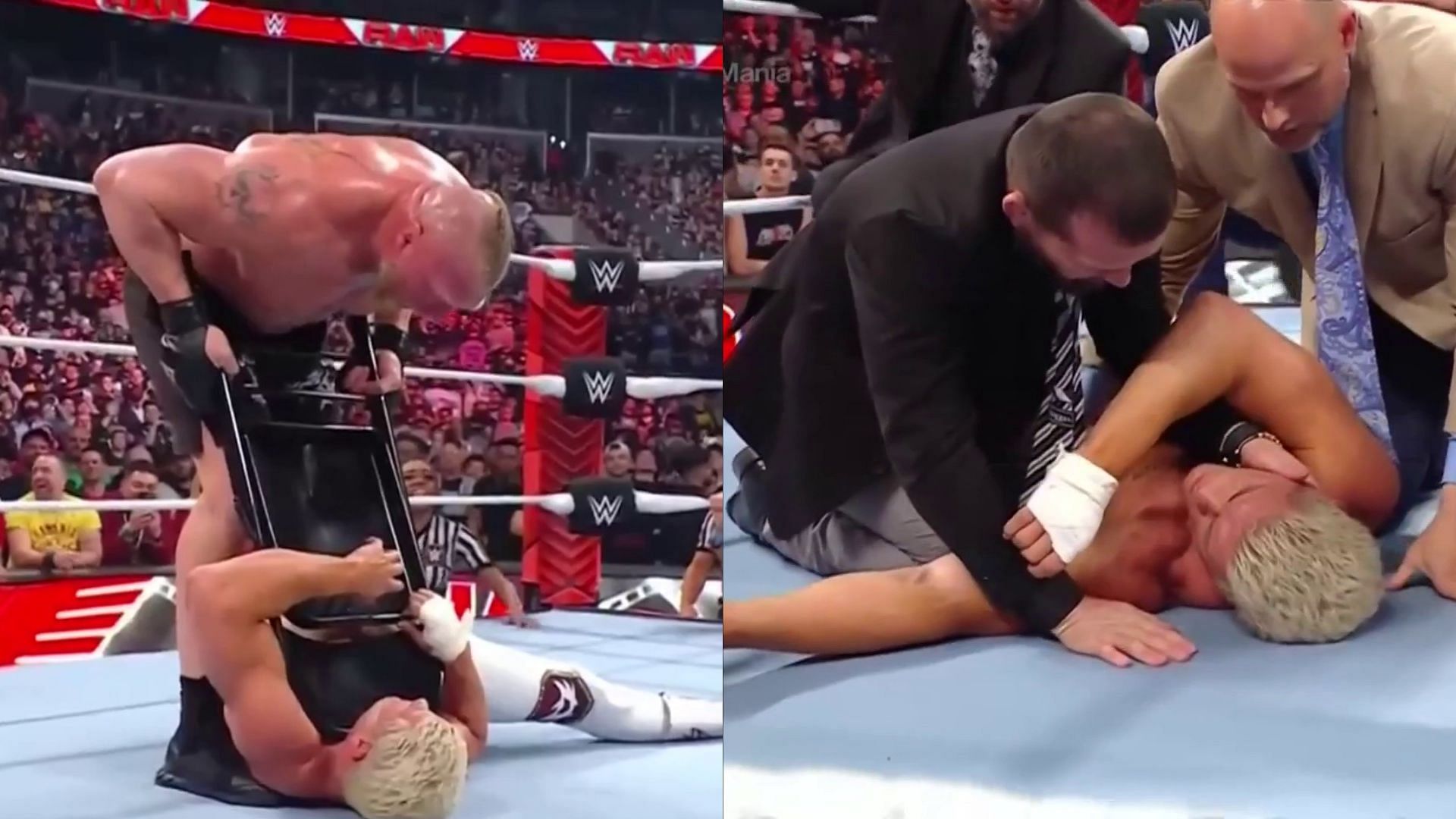 Brock Lesnar was not happy with how RAW ended