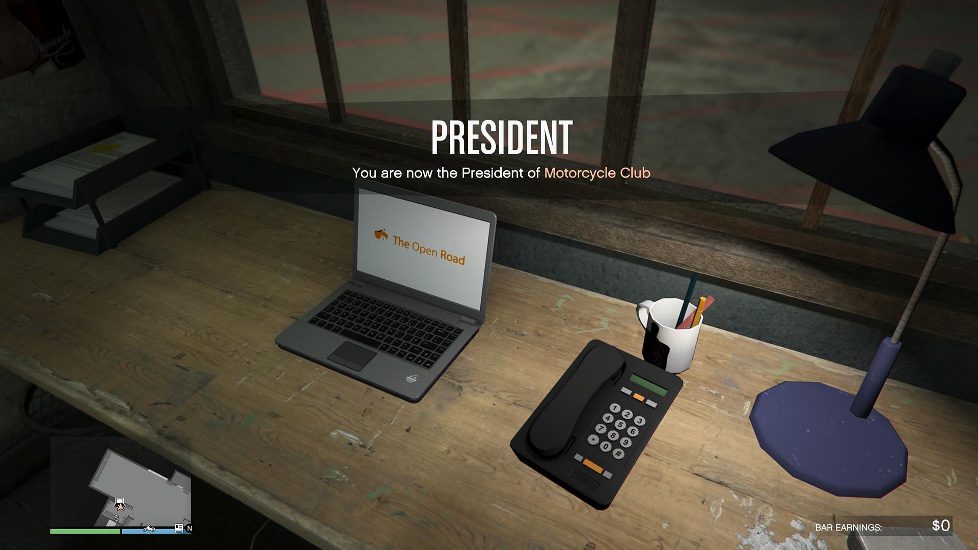 Use this laptop in your Clubhouse to buy a Biker Business (Image via Rockstar Games)