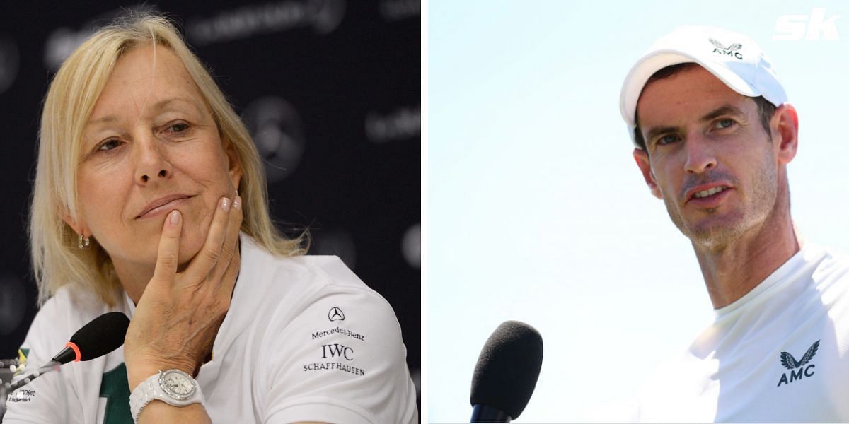 Andy Murray and Martina Navratilova spoke about the Twitter blue-check situation