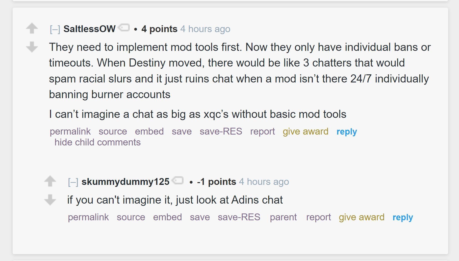 Redditors discussing the streamer&#039;s potential move to Kick 3/4 (Image via r/LivestreamFail)