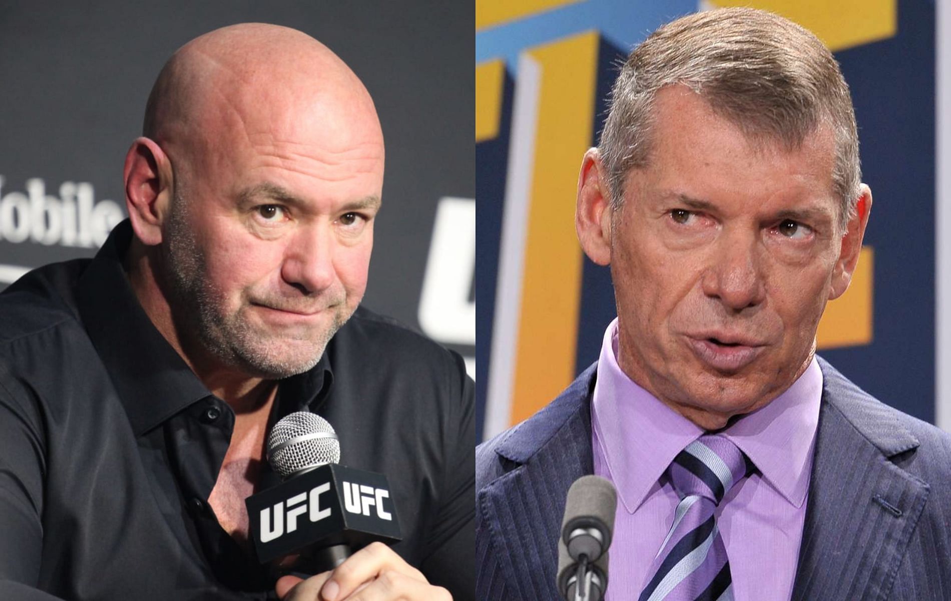 Dana White (left) and Vince McMahon (right)