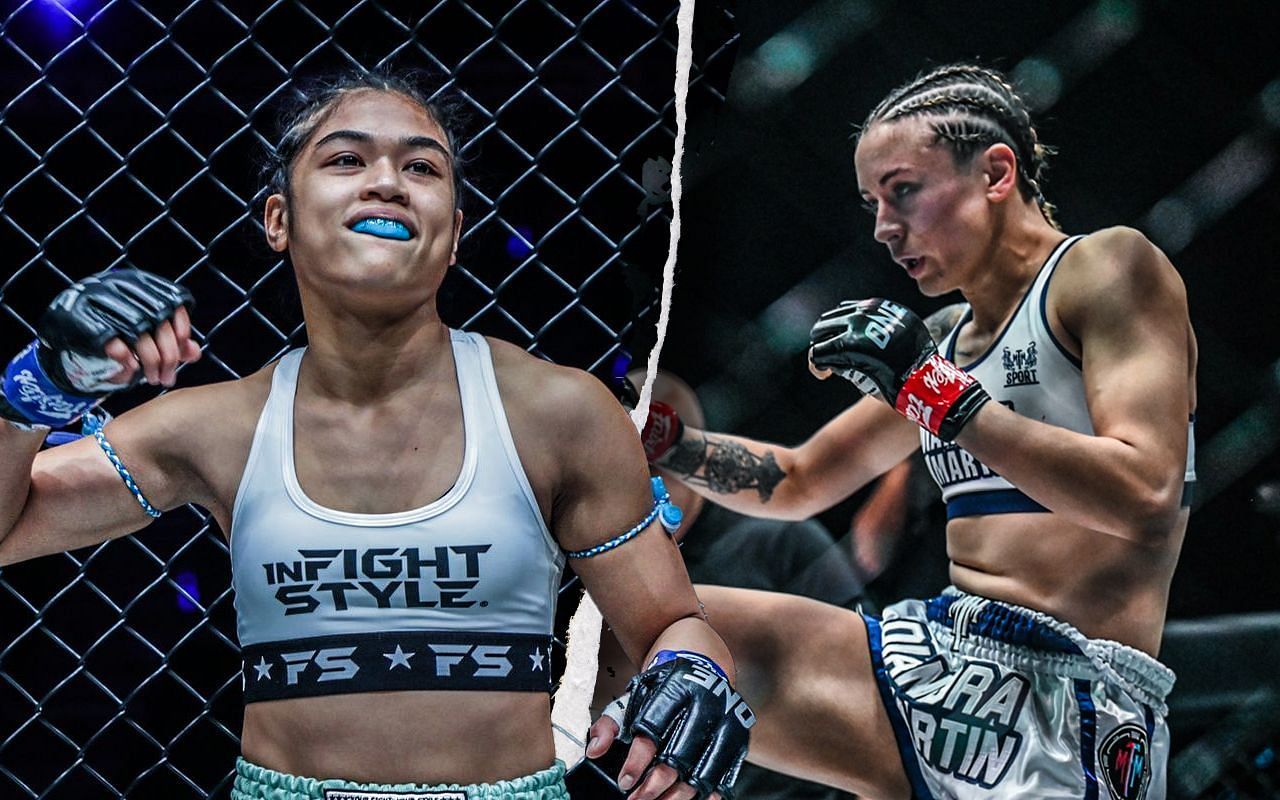 Jackie Buntan (L) / Diandra Martin (R) -- Photo by ONE Championship