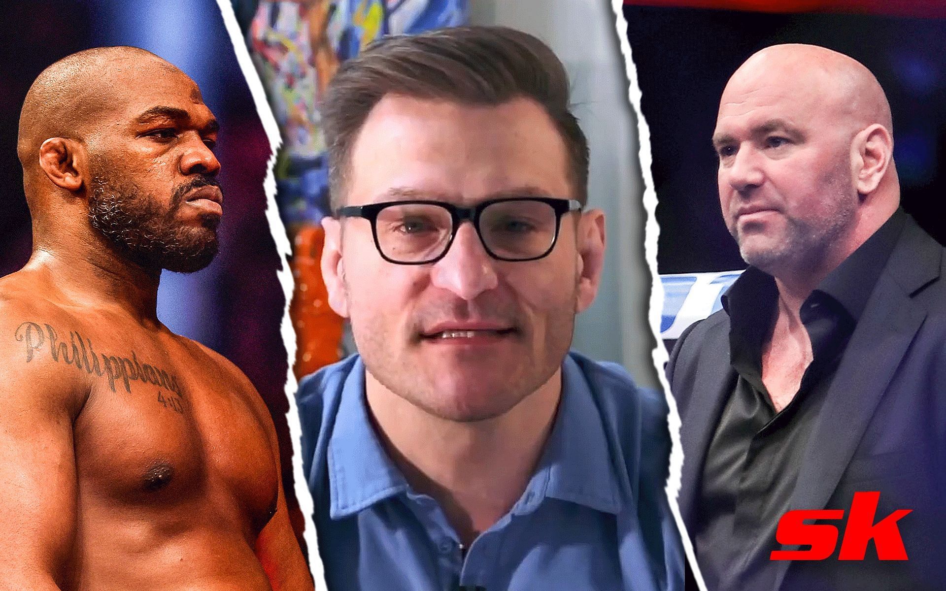 Jon Jones (left) Stipe Miocic (center) Dana White (right) [Image courtesy @stipemiocic on Instagram]