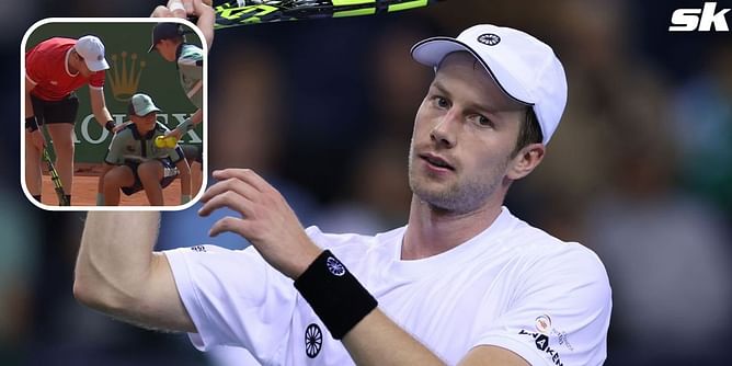 WATCH: Botic van de Zandschulp consoles ball-kid after unfortunate fall at Monte-Carlo Masters