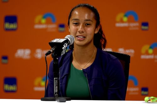 Leylah Fernandez at the 2022 Miami Open