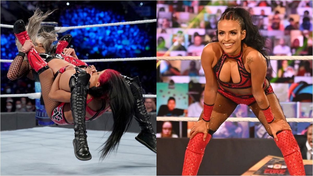 Zelina Vega once hit the Code Red to a current WWE referee.