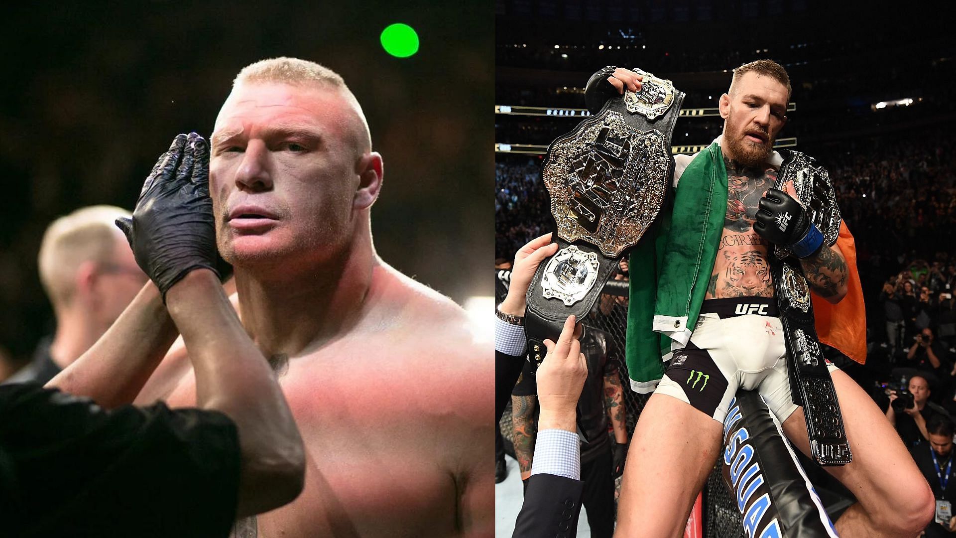 A look into the into the interactions between UFC legends Brock Lesnar and Conor McGregor