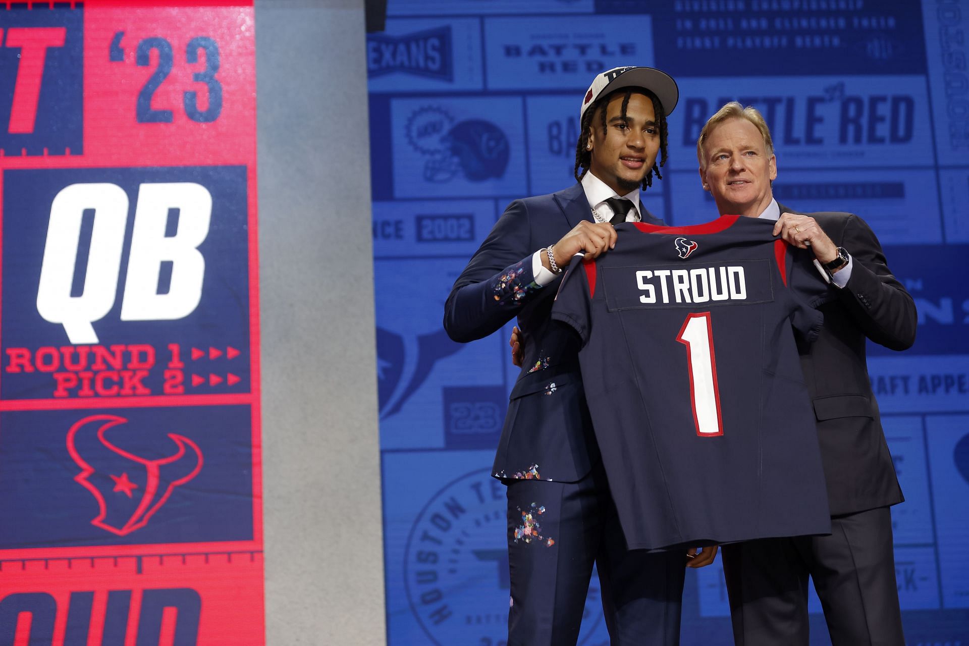 CJ Stroud during 2023 NFL Draft - Round 1