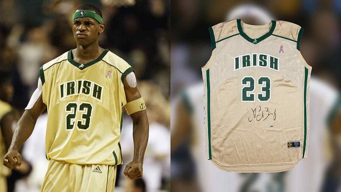 LeBron James' St. Vincent-St. Mary HS Jersey Sells at Auction for