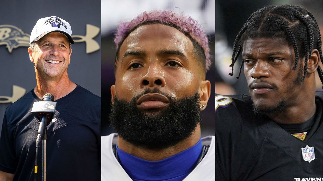 Odell Beckham Jr. chats with Lamar Jackson after Ravens signing