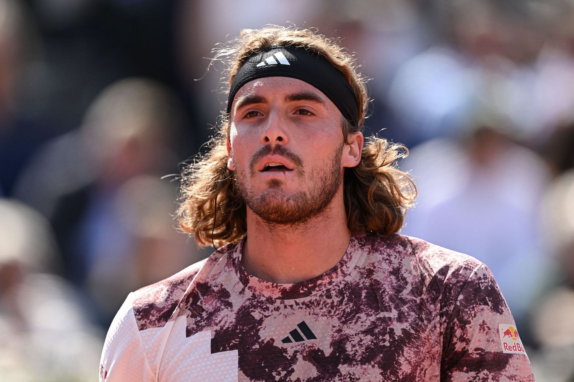 Stefanos Tsitsipas pictured at the Barcelona Open Banc Sabadell 2023 - Day Seven