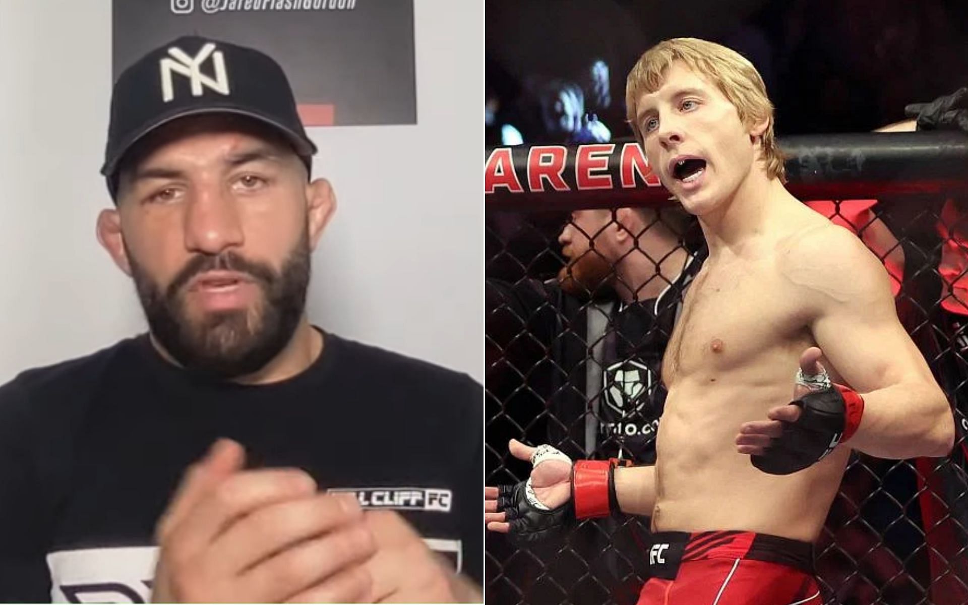 Jared Gordon [Left], and Paddy Pimblett [Right] [Photo credit: MMAFightingonSBN - YouTube]