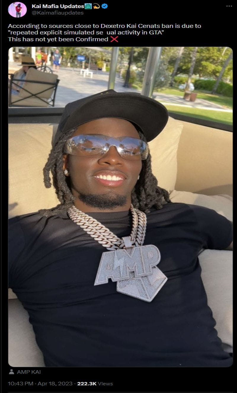 &ldquo;The GOAT is back&rdquo;: Kai Cenat gets unbanned after mysterious one-week