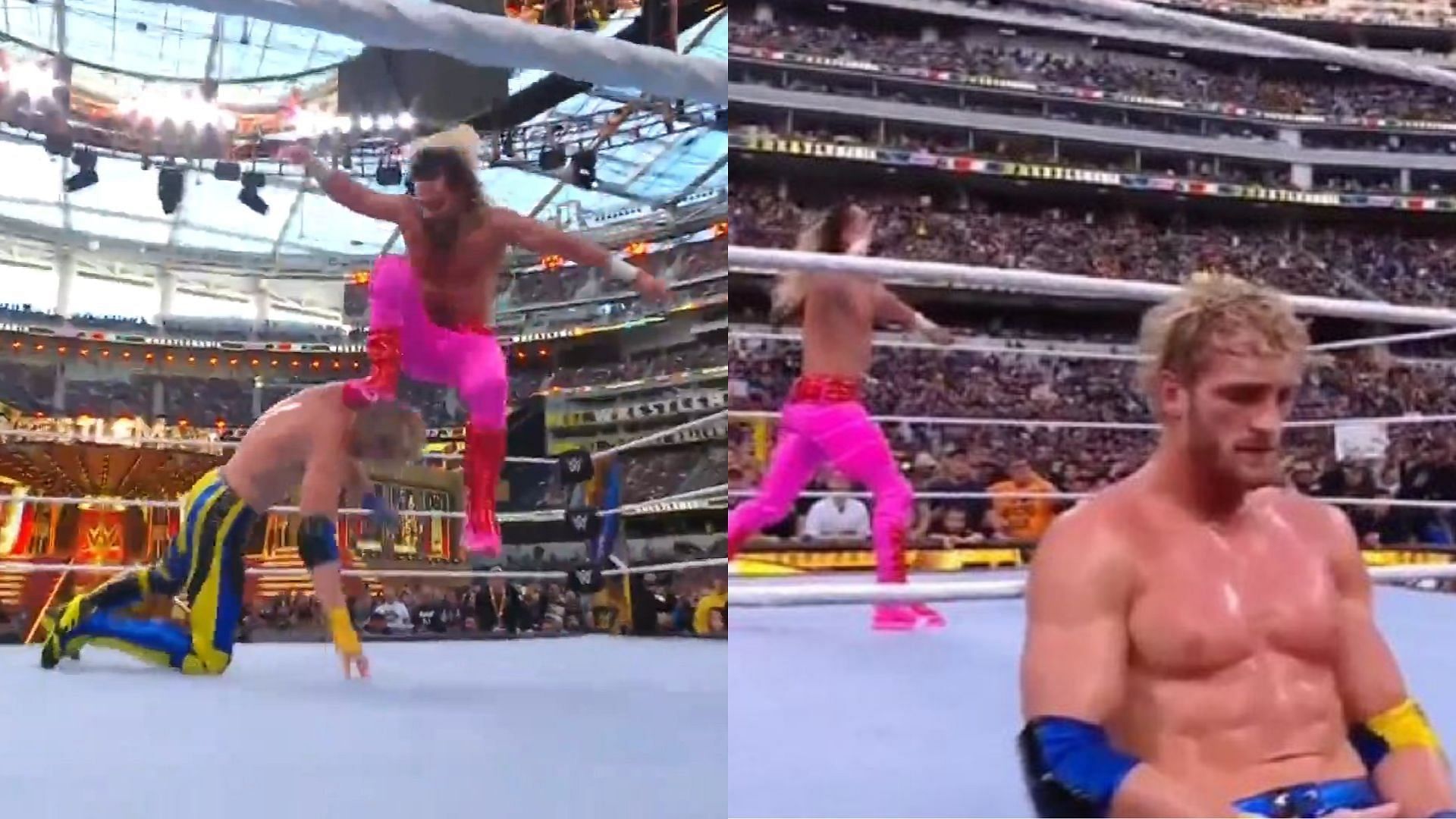 Logan Paul lost to Seth Rollins at WrestleMania